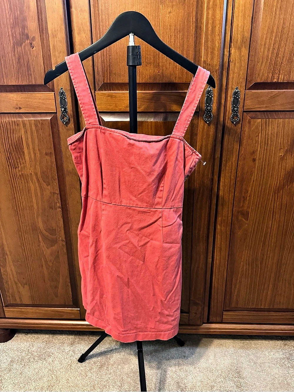 Forever 21 Button Front Mini Dress in Pink Size Small NWT